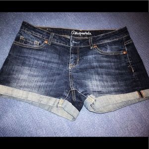 Aeropostale midi jean shorts